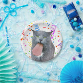 Assiettes En Carton Le Chat De Fête A Ta Langue ? (Fête)