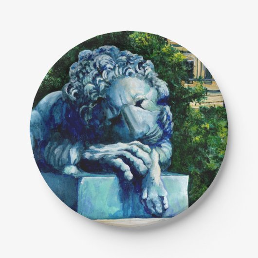 Assiettes En Carton Le Chat qui a mangé le canari (Devant)