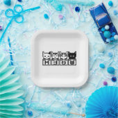 ASSIETTES EN CARTON LE CHATS M30W 8 BITS (Fête)