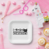 ASSIETTES EN CARTON LE CHATS M30W 8 BITS (Fête)