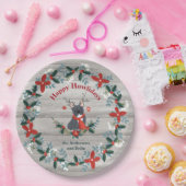 Assiettes En Carton Le Chien de Noël Antlers (Fête)