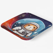 Assiettes En Carton Le cochon de Guinée dans l'espace (Angulaire)