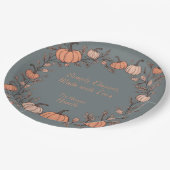 Assiettes En Carton Le coeur de la récolte (gris) (Angle)