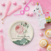 Assiettes En Carton Le cru s'est levé la plaque à papier de la (Fête)