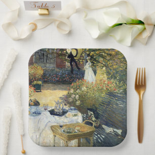 Assiettes En Carton Le déjeuner Claude Monet
