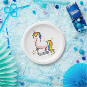 Assiettes En Carton Le dernier Llamacorn (Fête)