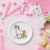 Assiettes En Carton Le dernier Llamacorn (Fête)