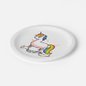 Assiettes En Carton Le dernier Llamacorn (Angle)