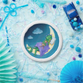 Assiettes En Carton Le dragon de bébé rêve la plaque à papier (Fête)