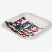 Assiettes En Carton Le drapeau américain sur l'espoir (Angulaire)