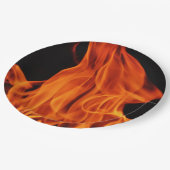 Assiettes En Carton Le feu de BBQ flambe les plaques à papier jetables (Angle)