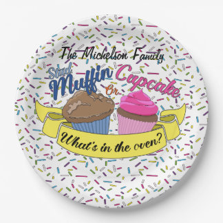 Assiettes En Carton Le genre de petit gâteau indiquent la plaque à
