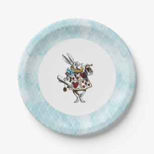 Assiettes En Carton Le glacier bleu Vintage du pays des merveilles