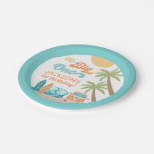 Assiettes En Carton Le grand Surf d'Anniversaire (Angle)
