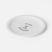 Assiettes En Carton Le hockey sur gazon est ma superpuissance (Angle)