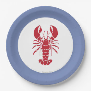 Assiettes En Carton Le homard font la plaque à papier