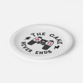 Assiettes En Carton Le Jeu ne se termine jamais (Angle)