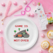Assiettes En Carton Le jeu n'est pas sur Pixelated Video Game (Fête)