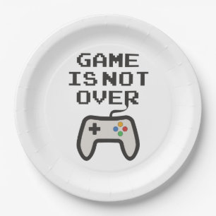Assiettes En Carton Le jeu n'est pas terminé