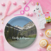 Assiettes En Carton Le lac Grinnell au parc national des Glaciers (Fête)