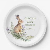 Assiettes En Carton Le lapin classique de la nature (Devant)