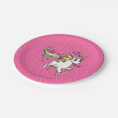 Assiettes En Carton Le Llamacorn majestueux (Angle)