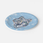 Assiettes En Carton Le loup d'hiver   (Angle)