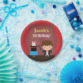 Assiettes En Carton Le magicien mignon badine les approvisionnements (Fête)