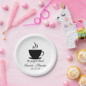 Assiettes En Carton Le Mariage À Café Chaud Mélange Parfait (Fête)