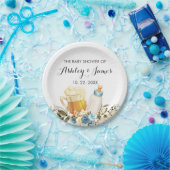 Assiettes En Carton Le mignon bébé garçon brasse le Baby shower des Ch (Fête)