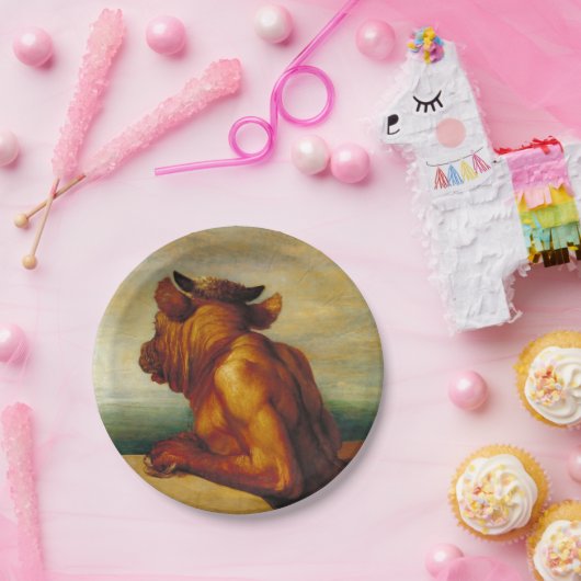 Assiettes En Carton Le Minotaure (par George Frederic Watts) (Fête)