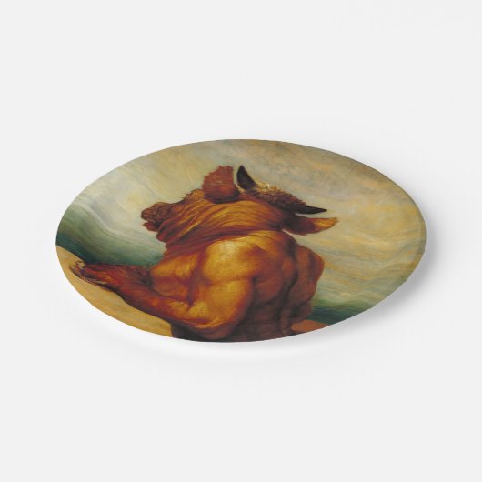 Assiettes En Carton Le Minotaure (par George Frederic Watts) (Angle)
