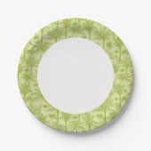 Assiettes En Carton Le Motif des palmiers verts (Devant)