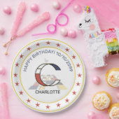 Assiettes En Carton Le néoplasticisme est un monogramme élégant. Lettr (Fête)