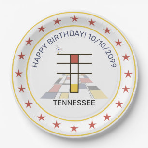 Assiettes En Carton Le néoplasticisme est un monogramme élégant. Lettr