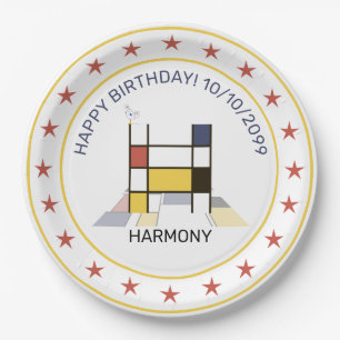 Assiettes En Carton Le néoplasticisme est un monogramme élégant. Lettr