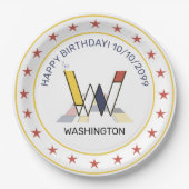 Assiettes En Carton Le néoplasticisme est un monogramme élégant. Lettr (Devant)