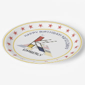 Assiettes En Carton Le néoplasticisme est un monogramme élégant. Lettr (Angle)