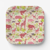 Assiettes En Carton Le paradis de la jungle (Recto)