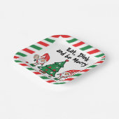 Assiettes En Carton Le pickball de Noël (Angulaire)