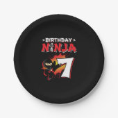 Assiettes En Carton Le poison de la fête de Ninja (Devant)