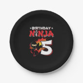 Assiettes En Carton Le poison de Ninja Birthday (Devant)