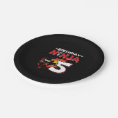 Assiettes En Carton Le poison de Ninja Birthday (Angle)