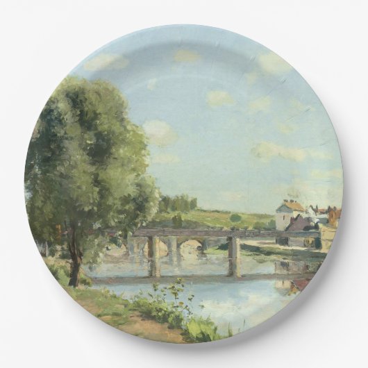 Assiettes En Carton Le Pont Du Chemin De Fer Camille Pissarro (Devant)