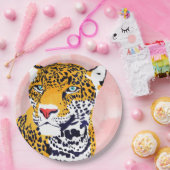 Assiettes En Carton Le portrait du léopard (Fête)