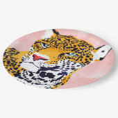 Assiettes En Carton Le portrait du léopard (Angle)