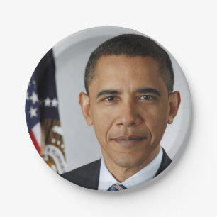 Assiettes En Carton Le président américain Barack Obama à la Maison Bl