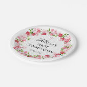 Assiettes En Carton Le printemps fleurit la communion florale (Angle)
