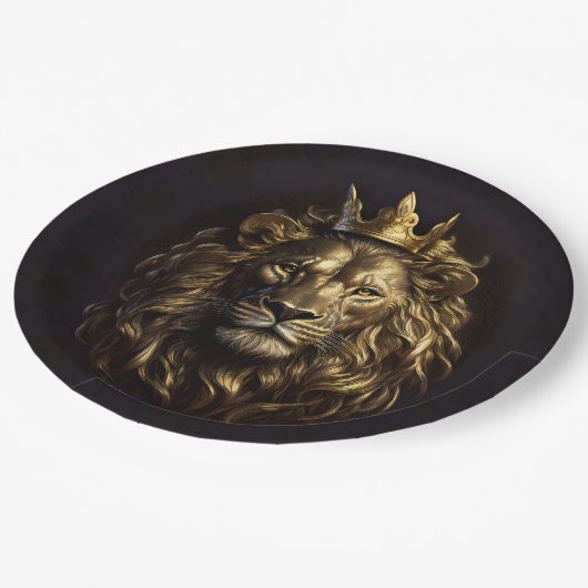 Assiettes En Carton Le Roi ! Le Lion d'Oz pas si puéril (Angle)