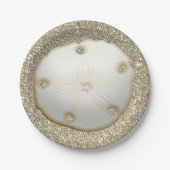 Assiettes En Carton Le sable contre l'or (Devant)